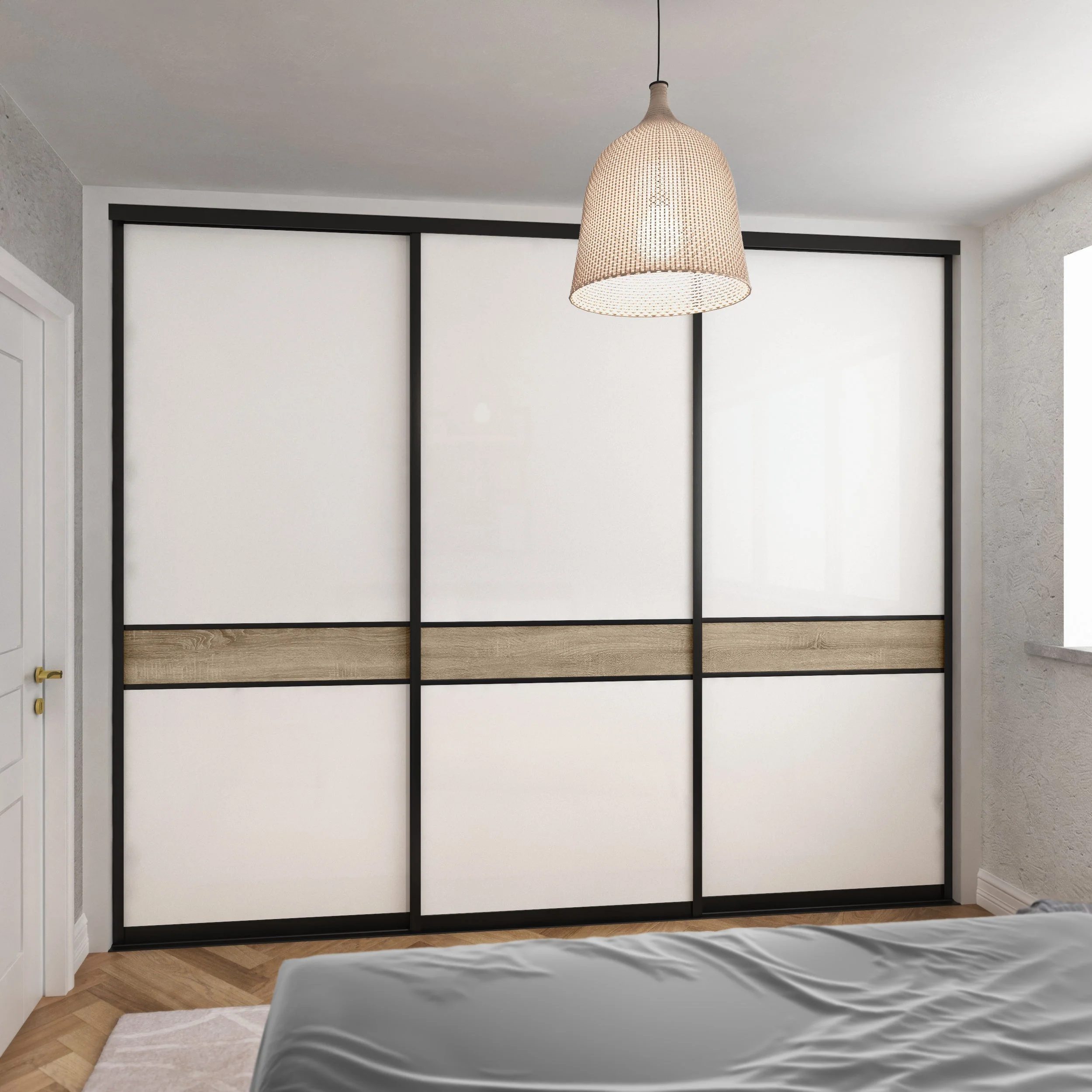 Three Panel Sliding Door Wardrobe Kits